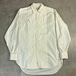 80s MEN'S BIGI 変形フリルシャツ ラペル プリーツ ホワイト 白
