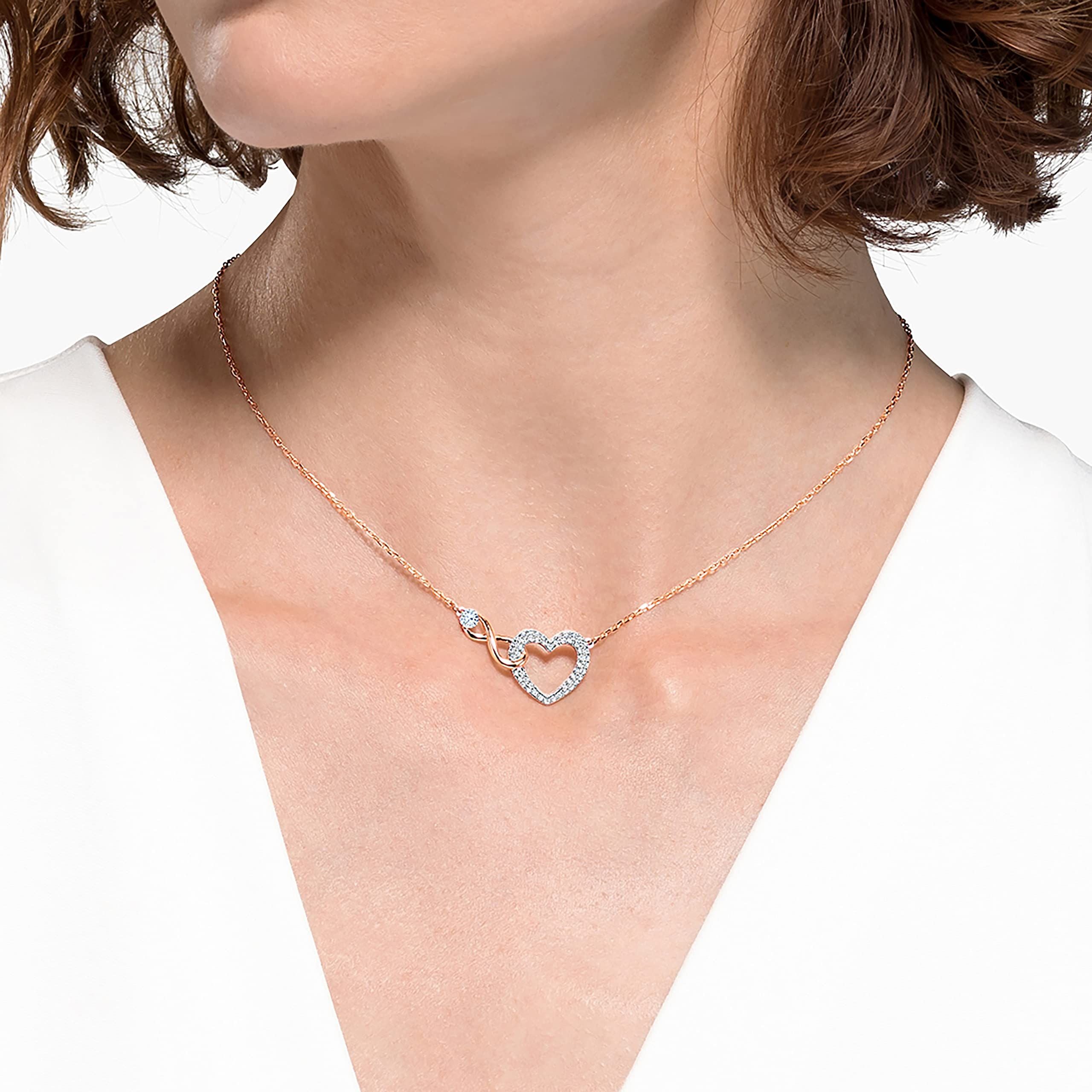 Swarovski スワロフスキーInfinity Heart クリスタル ネックレス-