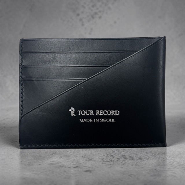 TOUR RECORD MADE IN SEOUL カードケース 牛革 ブラック