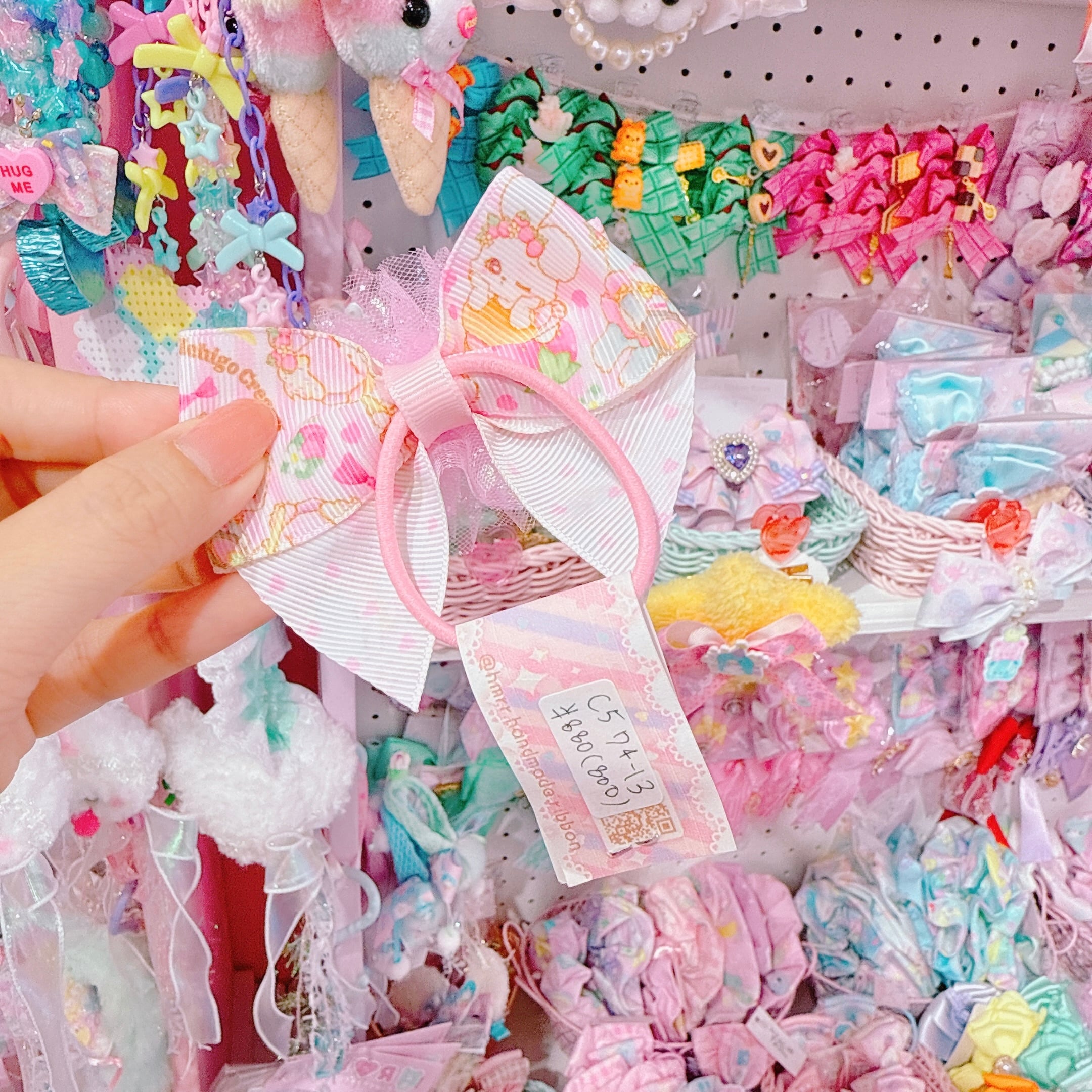 【C5】74-13チュールヘアゴム