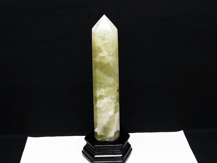 1.4Kg シトリンクォーツ 六角柱 シトリン ポイント 置物 原石 台座付属 送料無料 一点物 152-2343 1Kg シトリン ポイント シトリンクォーツ 六角柱 原石 置物