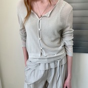 Clair Knit Camisole Set Cardigan F0613