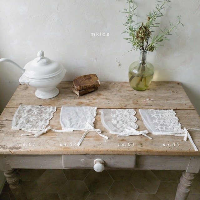 ⭐︎即納⭐︎[mkids] chocolat lace bonnet