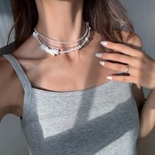 [shell×pearl］beads necklace［BZ03 ］