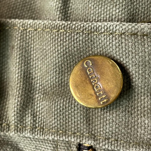 10s モスグリーン ダブルニー Carhartt B136 MOS 29×30 詳細写真9