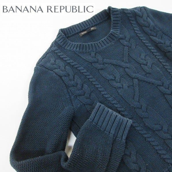 ☆BANANAREPUBLIC/バナナリパブリック/裾サイドジップケーブル編み