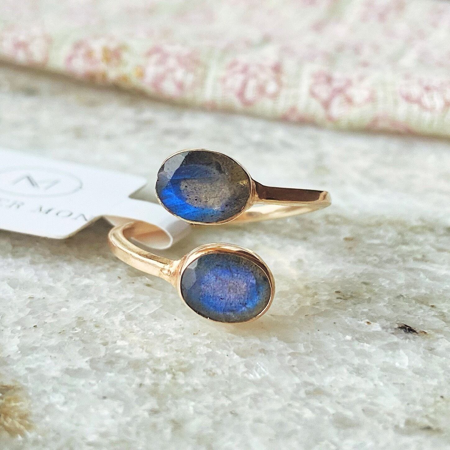 ☆送料無料☆Atelier Mon(アトリエモン)ラップリング<ラブラドライト>インドジュエリー