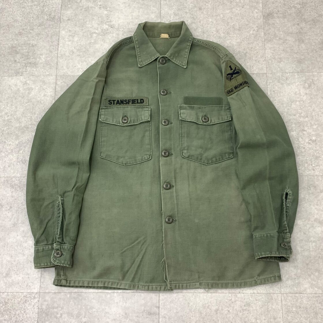 アメリカ軍 OG107 3rd モデル シャツ ベトナム戦争 ユーティリティ 