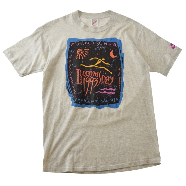 1990's "JERZEES" Art Print T-shirt L Made In USA NIKE / 90年代 ジャージーズ アートプリントTシャツ  ナイキ USA製 シングルステッチ ヴィンテージ ビンテージ 90s | marron vintage