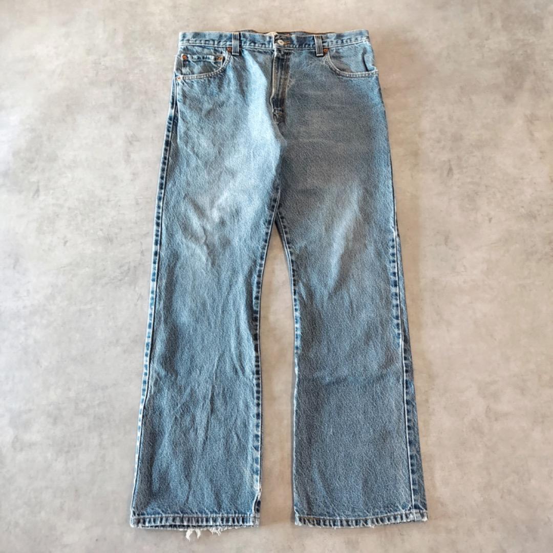 リーバイス517 Levis W36 ブルーデニム 青 古着 フレア 15747