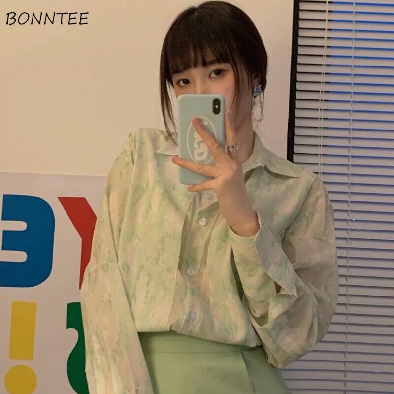 【新作】【送料無料】 シャツ女性プリントデザイントレンディオールマッチデイリー韓国スタイルレディースシンプルストリートウェアエレガントレトロ春服居心地の良いトップ 0278688698686
