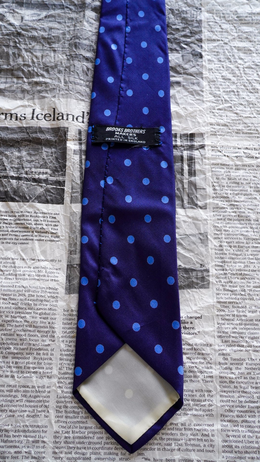【Brooks Brothers 】ネクタイ 1960s】BROOKS BROTHERS ブルックスブラザーズ ドット柄 ネクタイ《黒