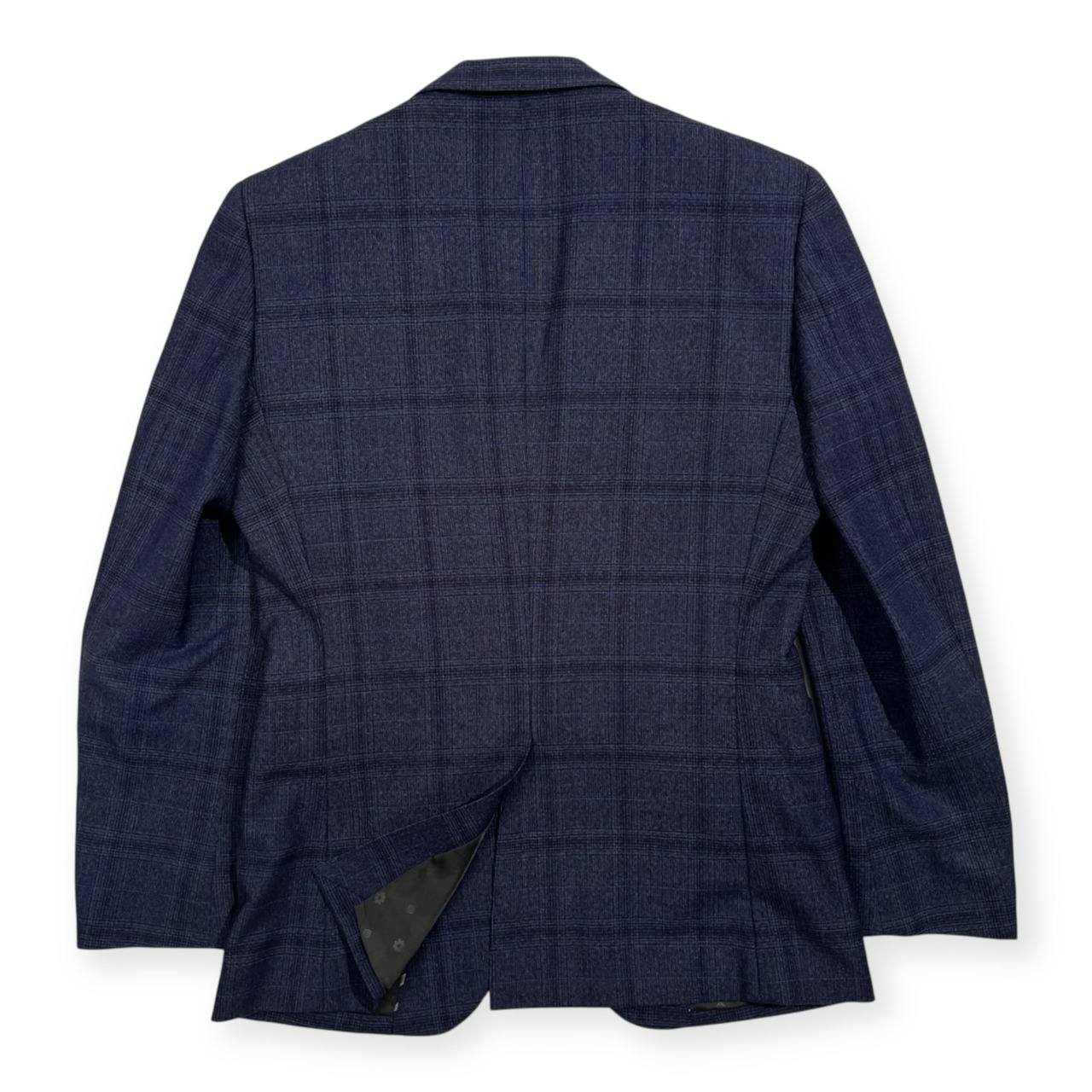ORIHICA オリヒカ チェック セットアップ スーツ テーラード 裾ダブル スラックス サイズ 92-76-170 Y5 /ネイビー