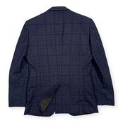 ORIHICA オリヒカ チェック セットアップ スーツ テーラード 裾ダブル スラックス サイズ 92-76-170 Y5 /ネイビー