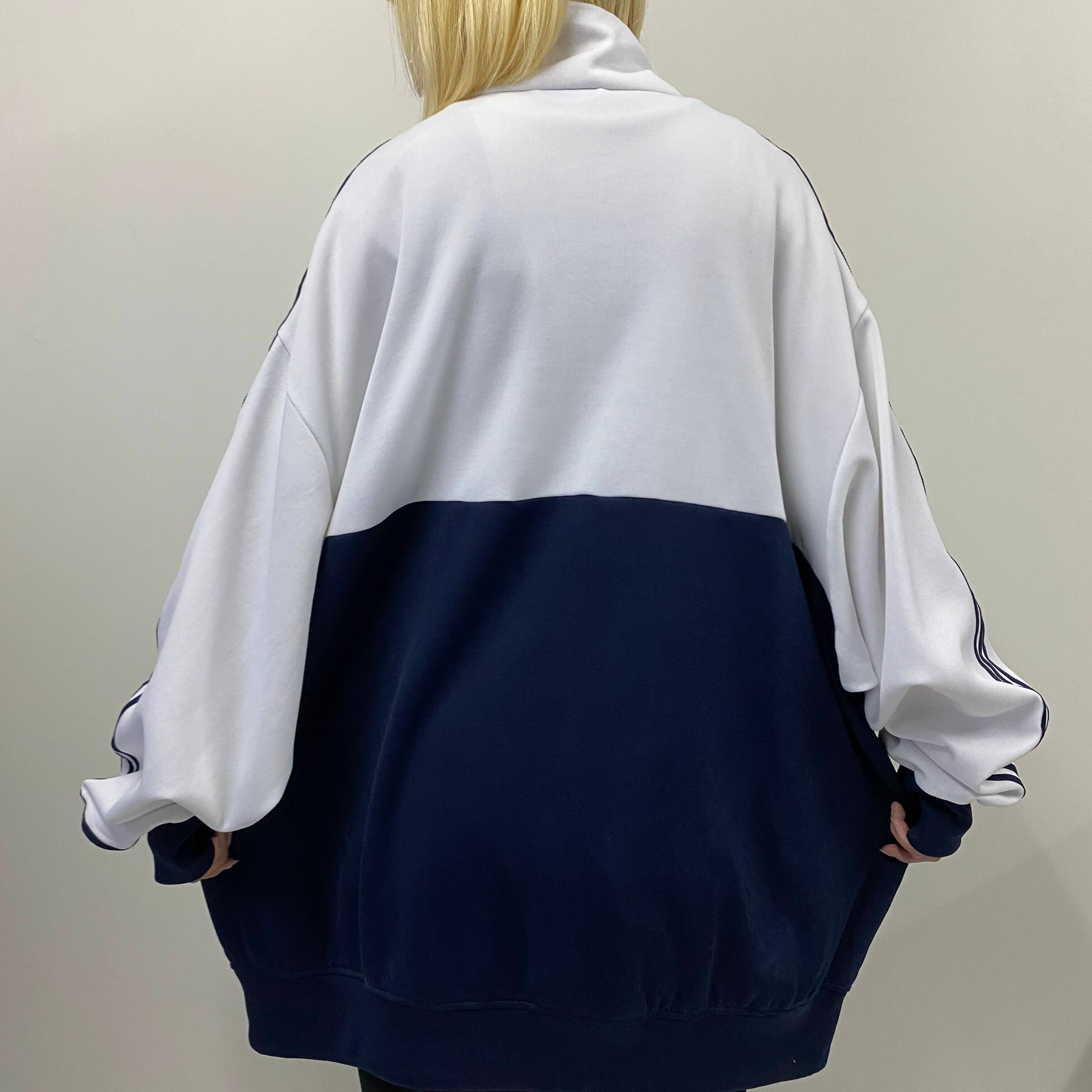 ビッグサイズ 5XL adidas アディダス トラックジャケット ベージュ 白