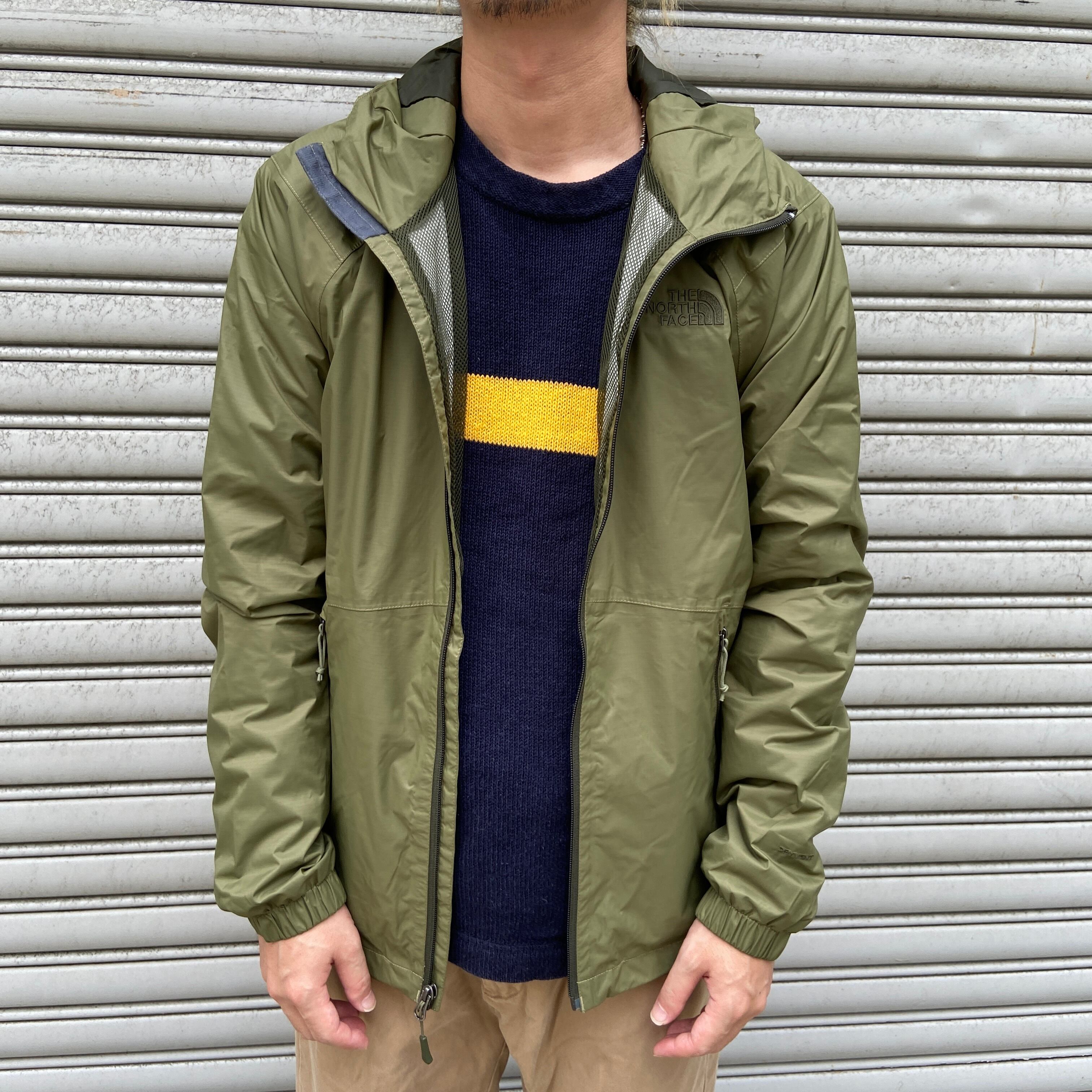 The north face シェルジャケット ハイベント カーキ S 軽量 | 古着屋 Uan