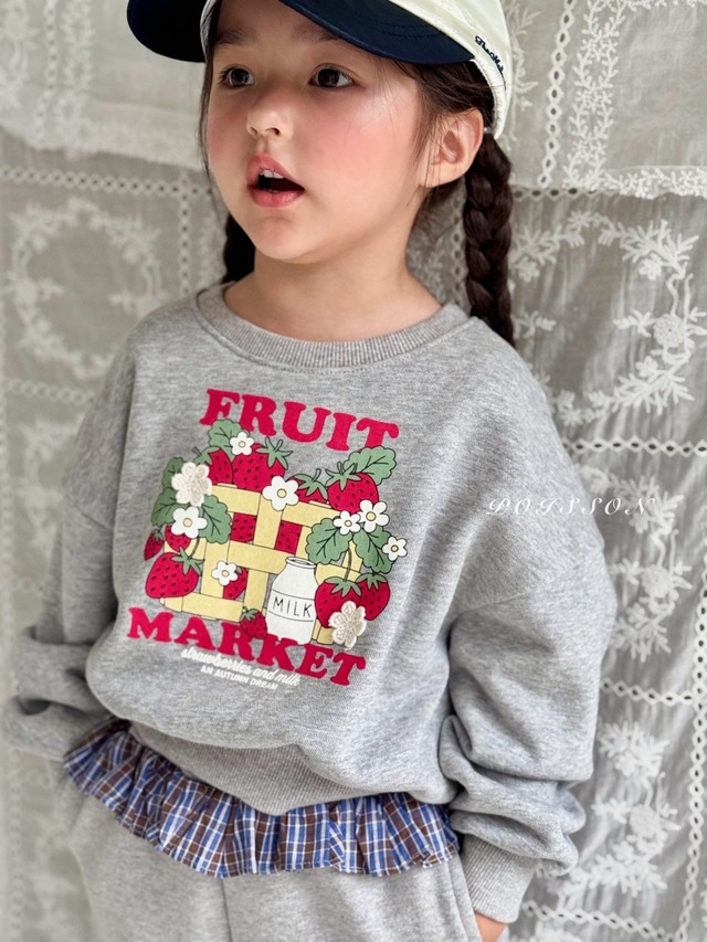 【取寄】poisson｜flea market mtm｜フリーマーケットスウェット｜S-JM｜kids&jr｜26 autumn