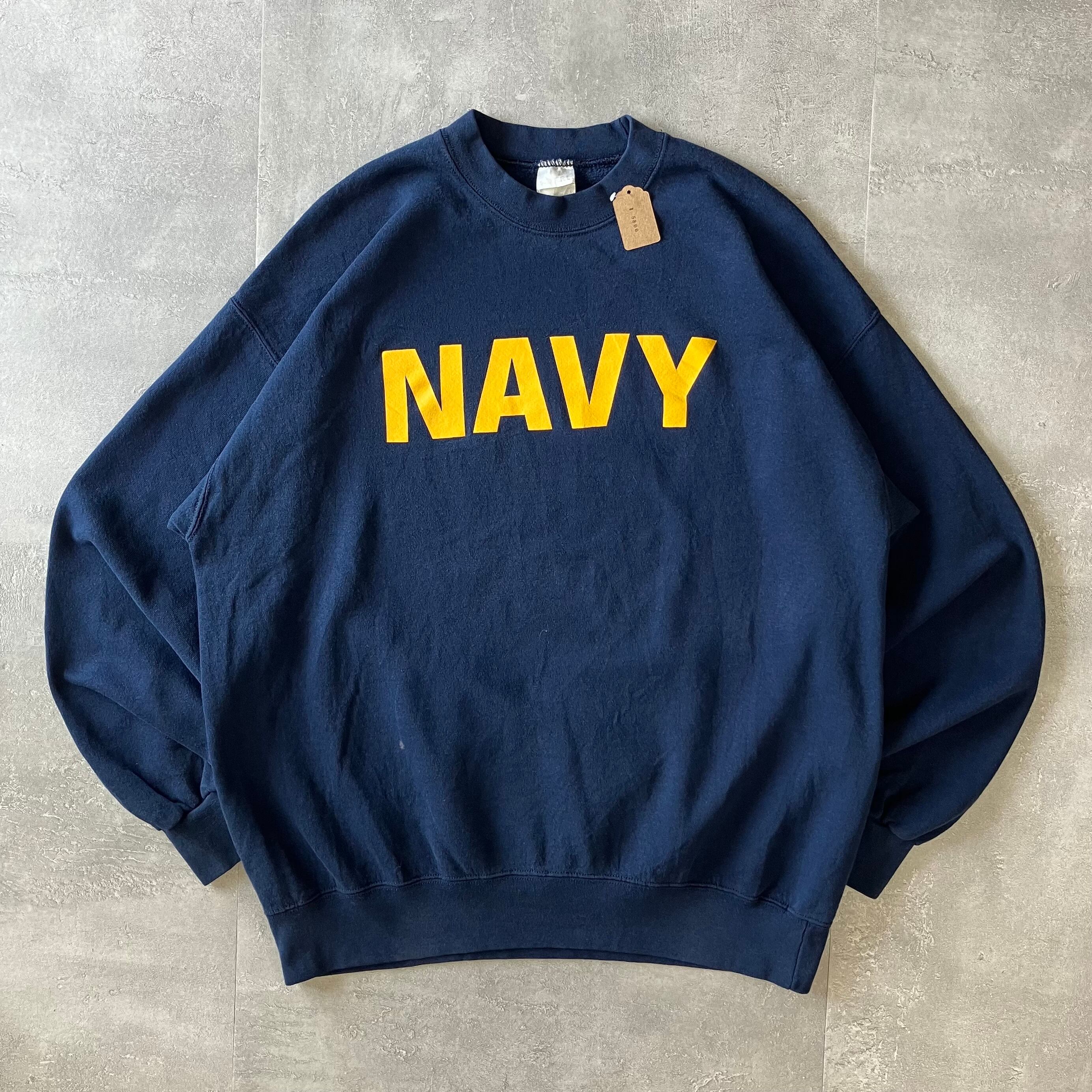 M.J.SOFFE ~00s スウェット NAVY プリント XL No.1918