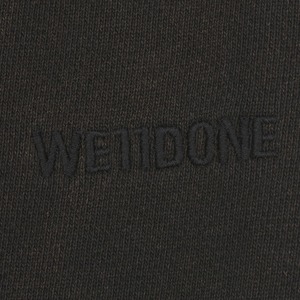 【WE11DONE】BLACK PIERCING DETAIL JERSEY JOGGERS