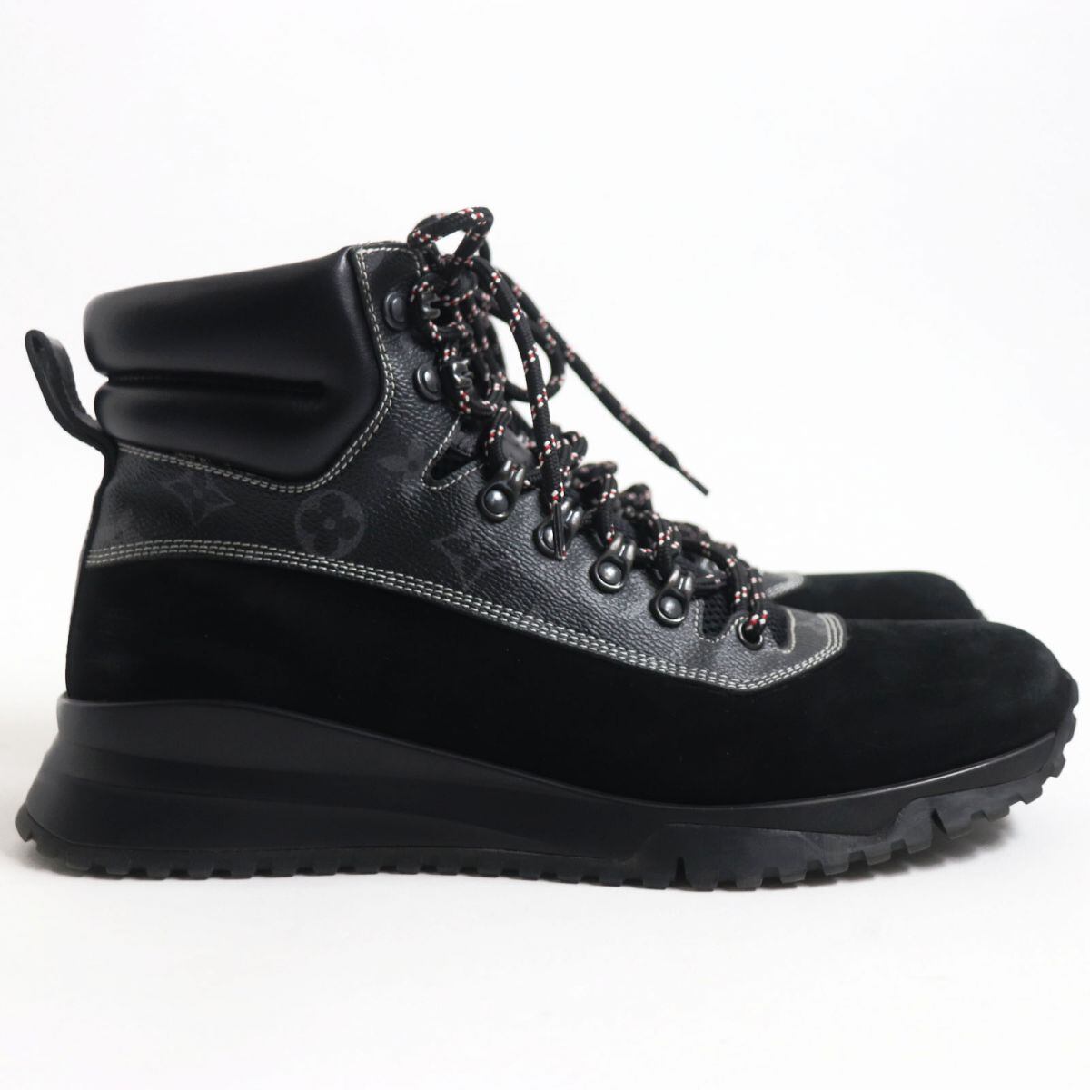 ルイヴィトン/ブーツ プラットフォーム ヌバック black leather 