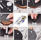 TAORAYO レザークラフト カシメセット カシメ かしめ カシメ金具 セットカシメ打ち具セット レザークラフト用打ち具キット 3サイズ 4種色（ゴールド・シルバー・古銅色・ガンメタル） リベット パーツ パンチングペンチ 丸形 レザークラフト スタッズ 底鋲 打ち具セット スタッ 丸形6mm 8mm 12mm 穴あけ 打ち具 打ち台 靴 リベット パーツ DIY ジーンズ アクセサリー 布革細工 服装 帽子 カバン、靴、ジーンズ、アクセサリー 革 道具 両面 工具 収納ケース付き(124Pcs /12