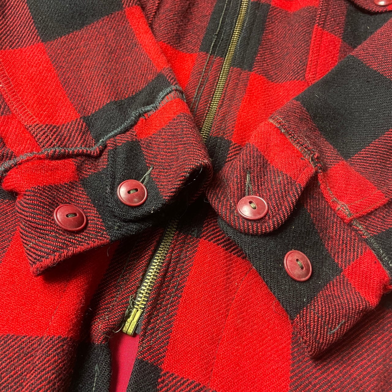 60年代 L.L.Bean 筆記体ロゴ ウールジャケット バッファローチェック 