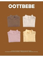 韓国子供服 / 26winter / oottbebe / もちもちタートルネックT / ベビー&キッズ / 冬服 *XS~XL*