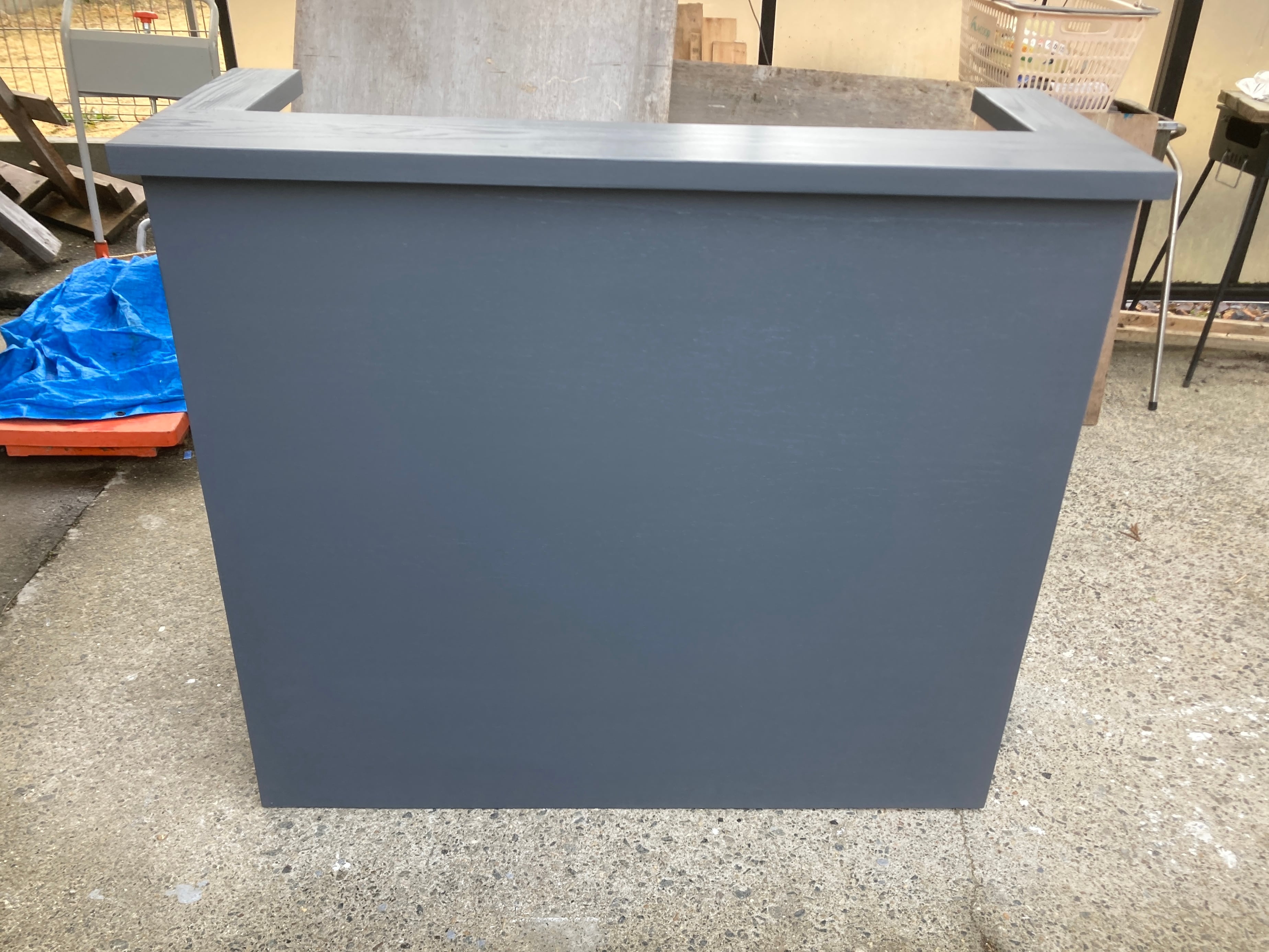 ☆カウンターテーブル【1200】カントリー調【ダーク】アンティック