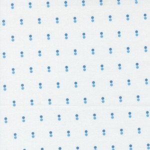 限定数3！USAコットン ツインドット ホワイトマルチ55334-11　55 X45cmカット販売