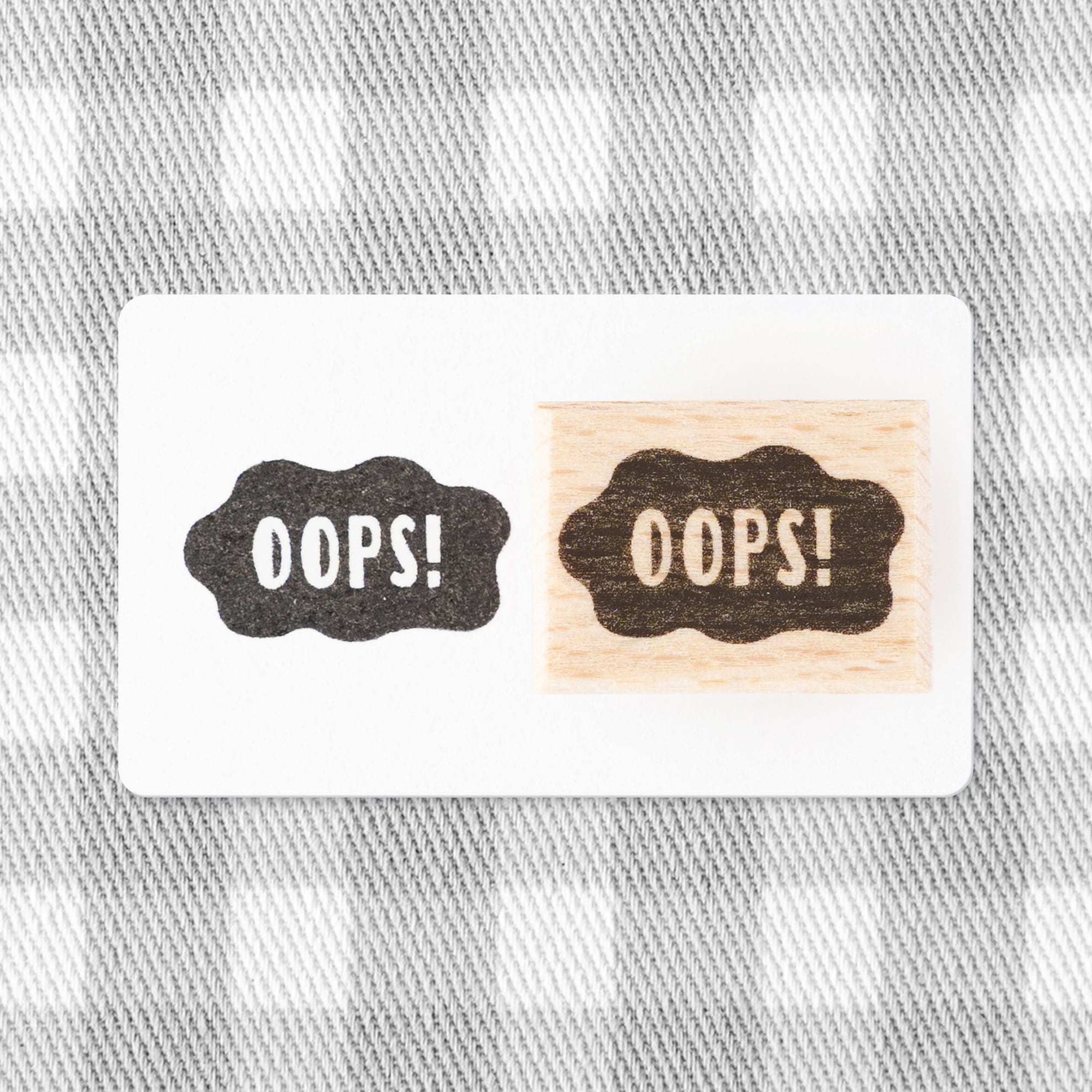 【吹き出しの文字】OOPS! | はんこ