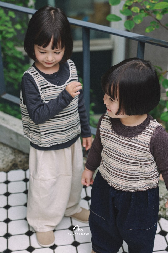 【即納】knit vest