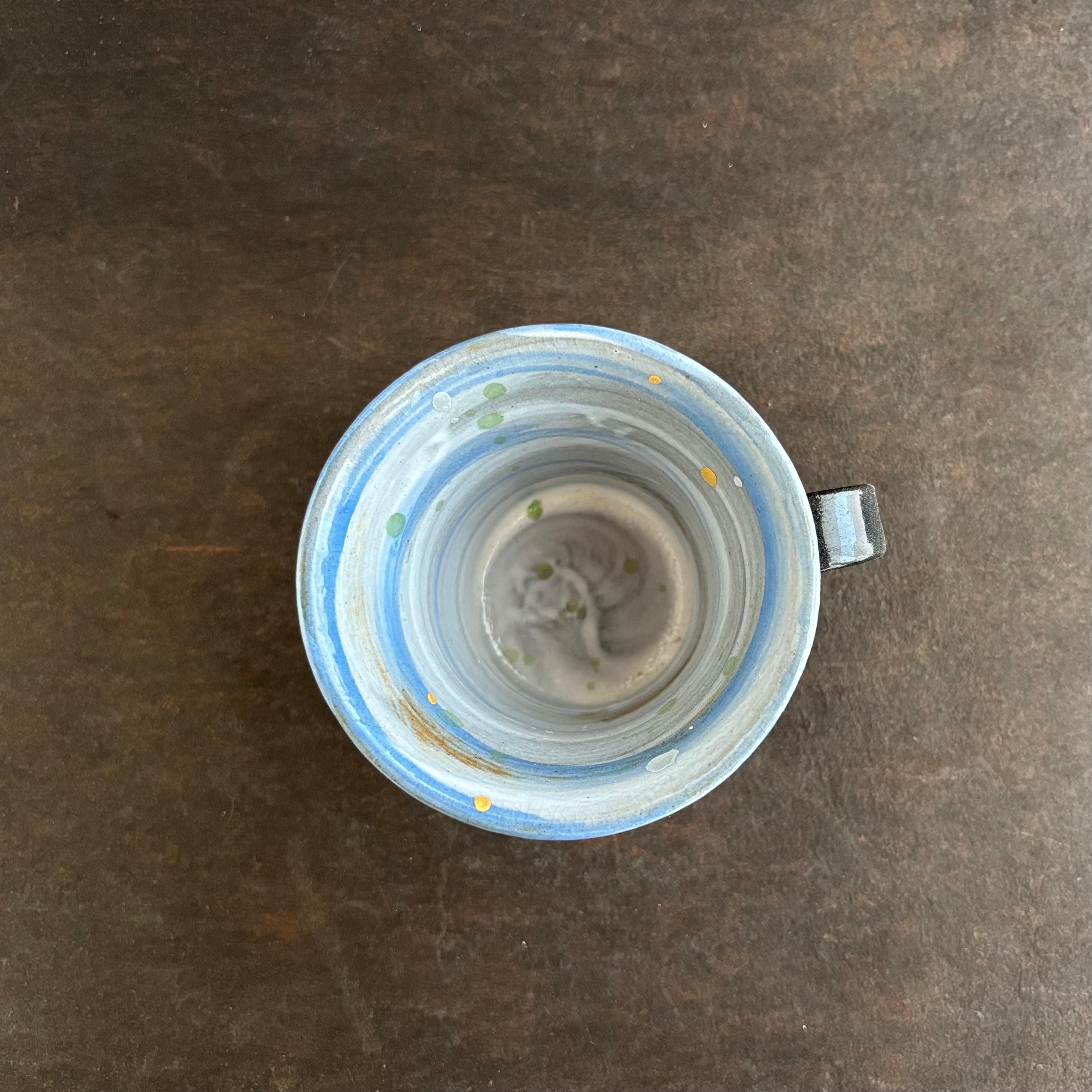 金彩空色の刷毛目　ミニマグカップ