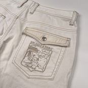 CASTELBAJAC カステルバジャック 刺繍入り ホワイトデニム パンツ ジーンズ サイズ 46 /メンズ/白/オッジ代理