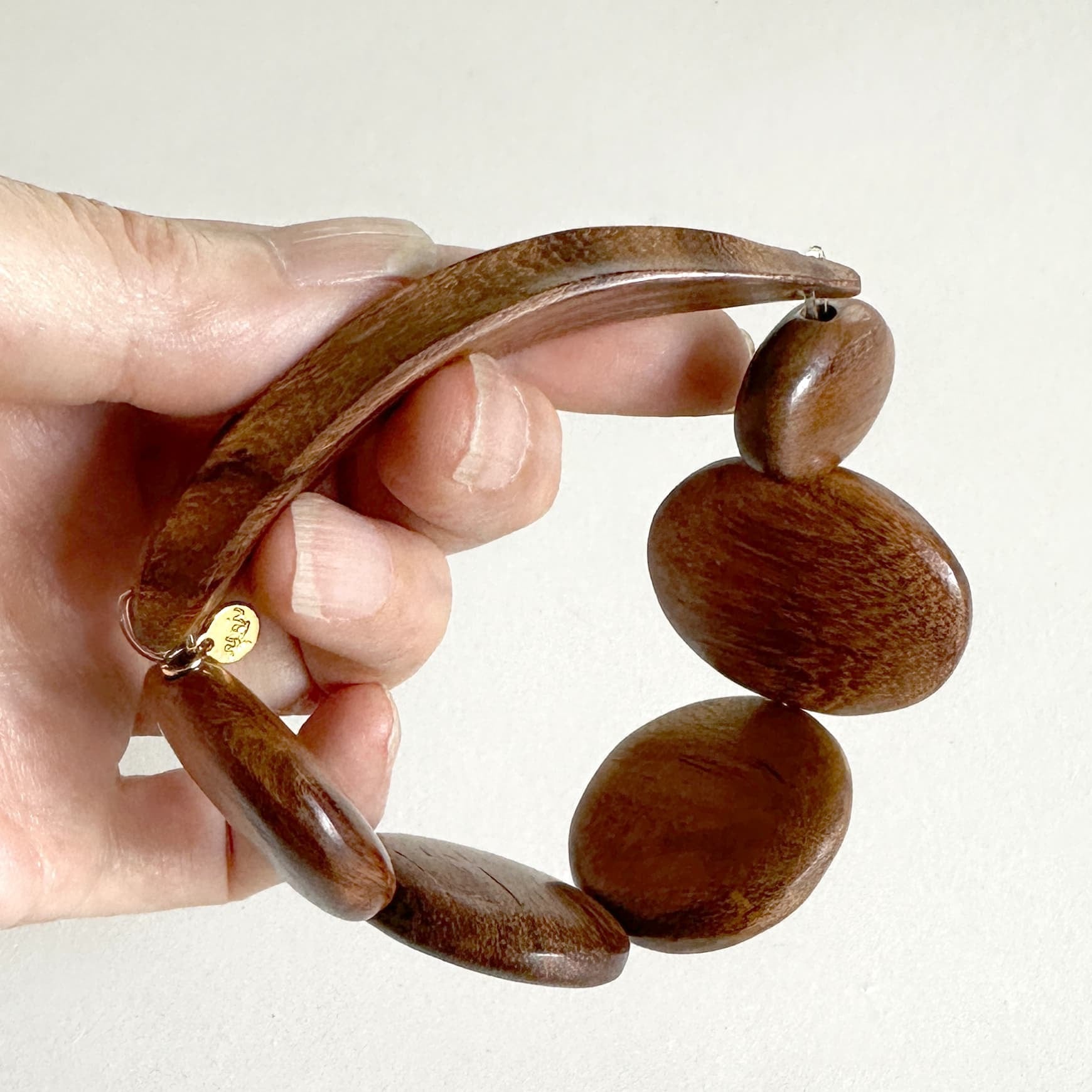 Ba-39ro Leafバングル 茶 | Bijoux Kei