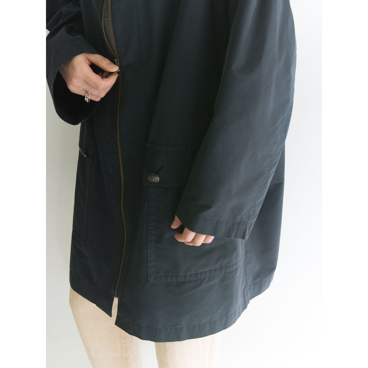 【BURBERRYS】 zip up coat （ バーバリー  ジップアップコート 日本製 ）1b