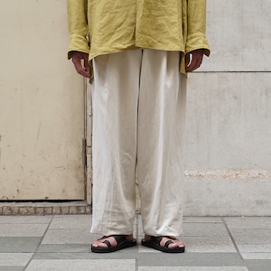 MAATEE&SONS for khaki "MILITARY SLACKS 俺の軍パン ドゥルン" -にごりWHT-