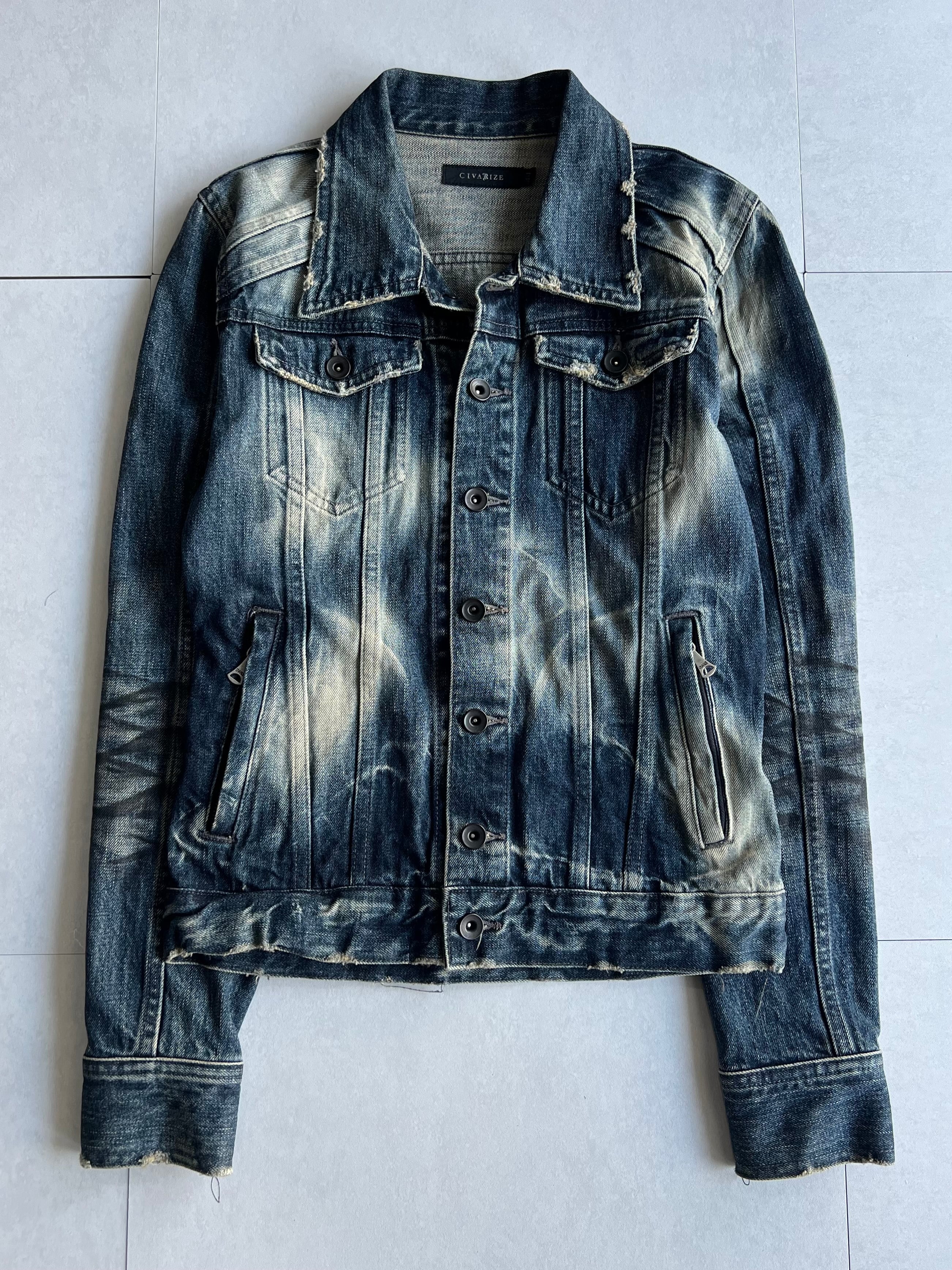 "CIVARIZE" Damage Denim Jacket