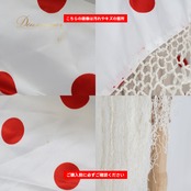 フラメンコ 衣装 シージョ ピキージョ ホワイト系 レッド系 白 赤 水玉 ドット フレコ フリンジ トライアングル 三角形 ダンス パーティ 発表会 ポップ 小物 舞台 かわいい 華やか