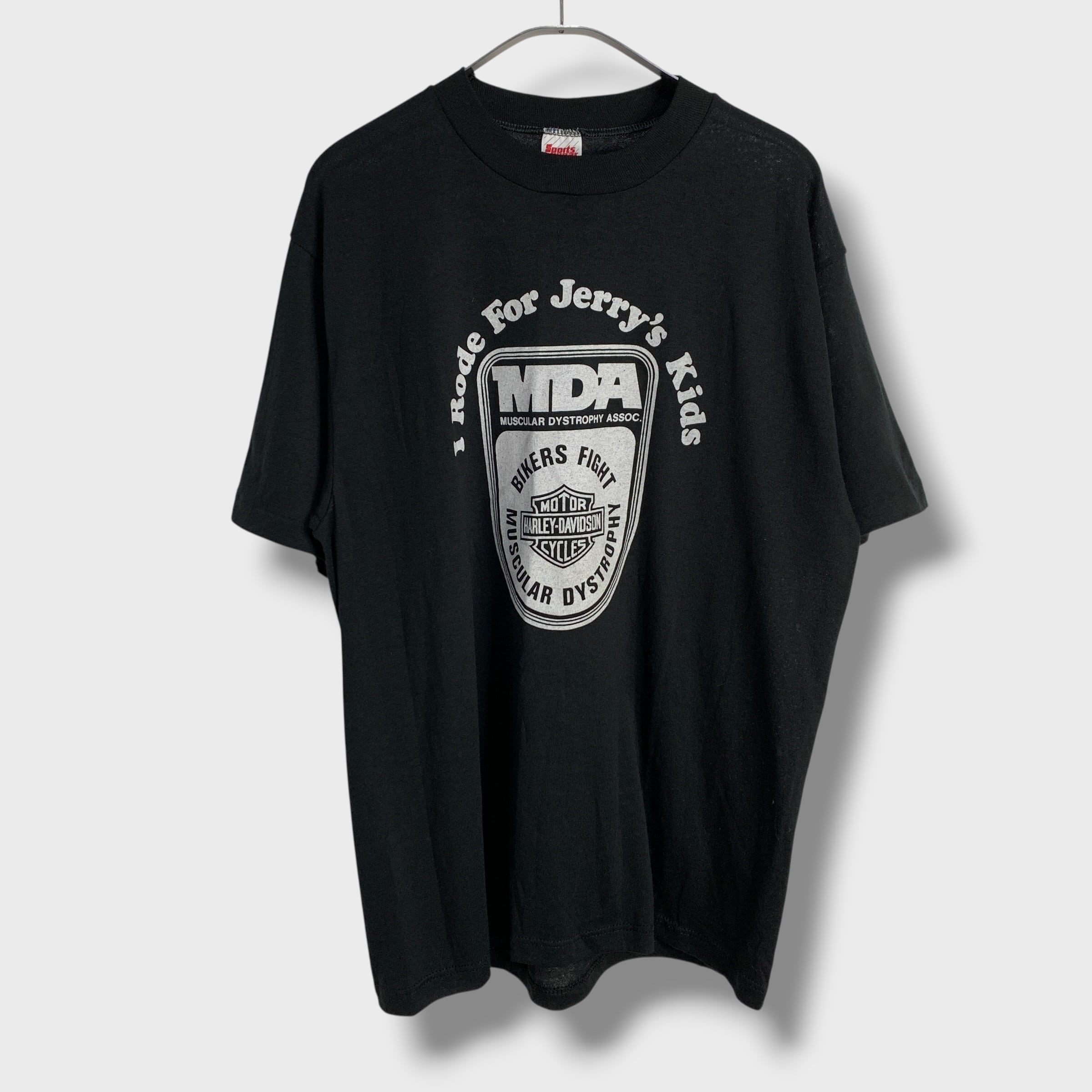 80s Harley-Davidson 両面プリントTシャツ XL 黒 バイク | 古着屋 Uan