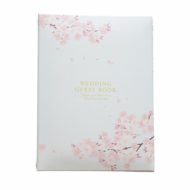 【Ti Amo】結婚式　ゲストブック カード式／花桜/芳名帳/ウェディング