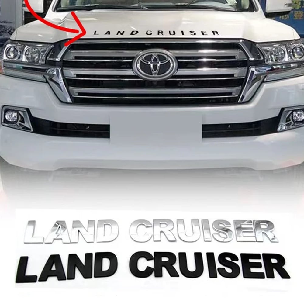lC Dレタリング付き車 車 ランドクルーザー ヘッドフープステッカー