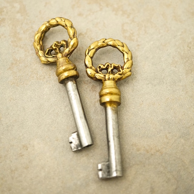 【FRENCH ANTIQUE】KEY CHARM NECKLACE / AB