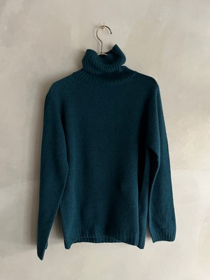 eleven 2nd｜イレブンセカンド｜カシミヤタートルネックセーター ｜ダークグリーン