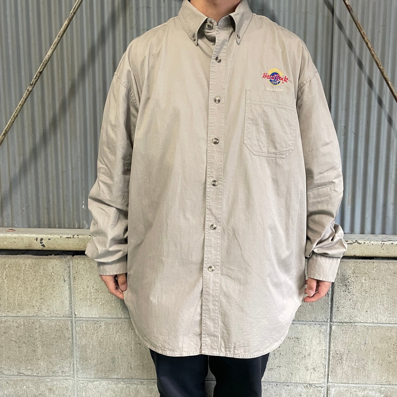 Cubavera ボタンダウンシャツ Lサイズ　ハードロックカフェ　タンパ Cubavera ボタンダウンシャツ Lサイズ ハードロックカフェ タンパ