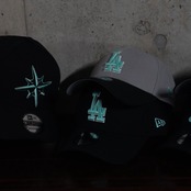 【gifthat別注】NEW ERA 940/9FORTY  ロサンゼルス・ドジャースBLACK SEAGLASS
