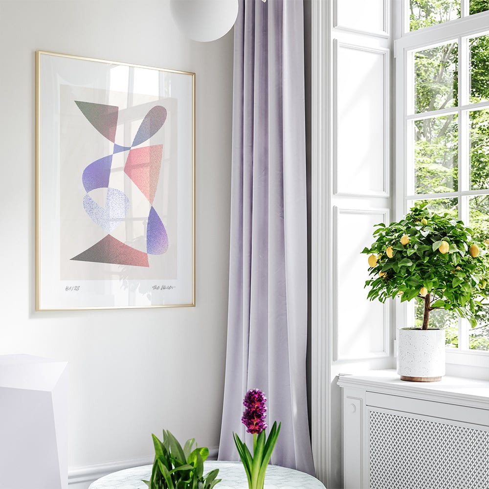 抽象画 A4サイズ 多色使い 抽象画 A4サイズ 多色使い Delight』は鮮やかな色彩が魅力の抽象