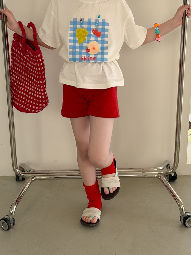 【KID】シャインフルーツプリント半袖Tシャツ - 14