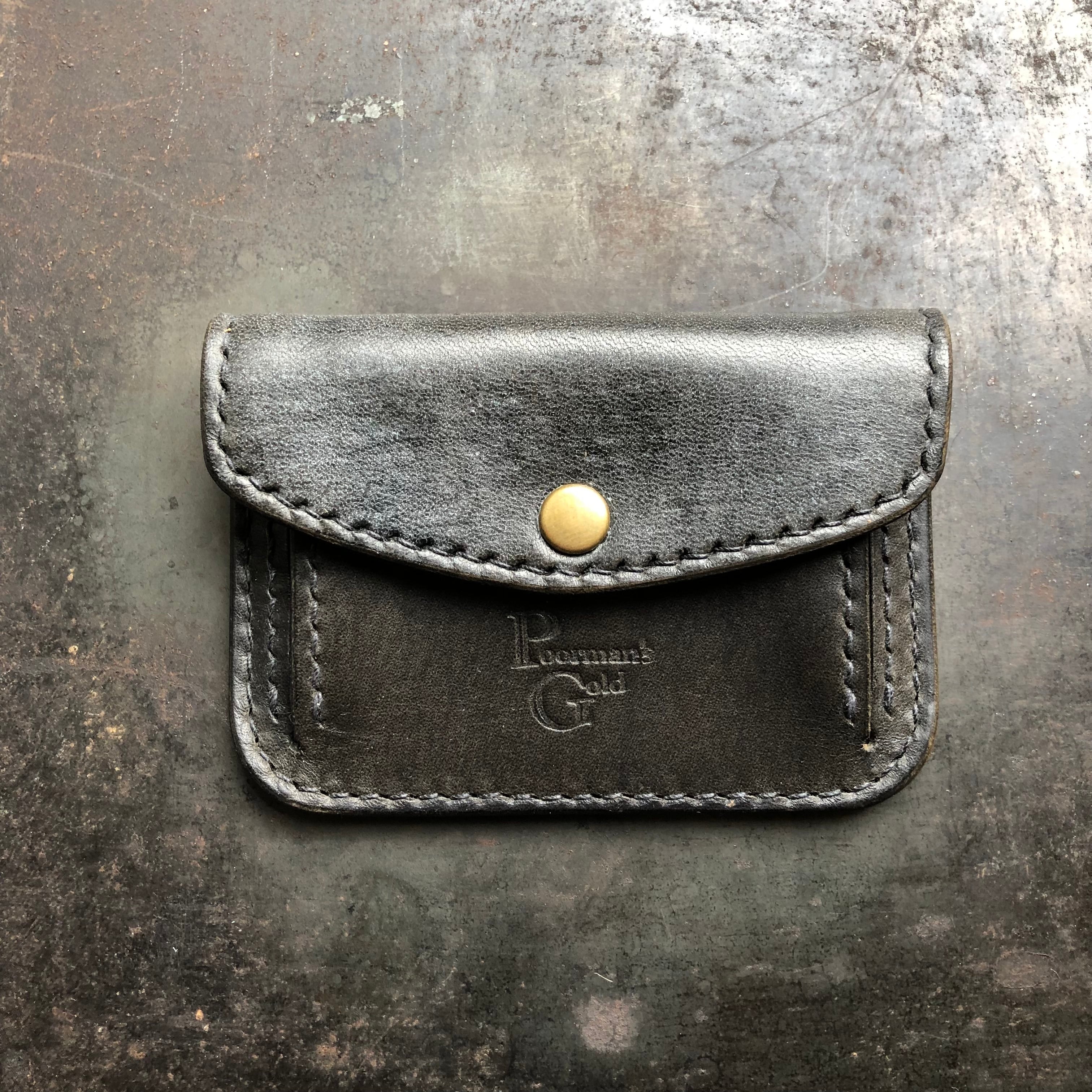 即納☆送料無料】本革レザー ショート財布 マネークリップ オーバル