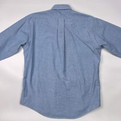 90s USA製 L.L.Bean エルエルビーン オックスフォード BD ボタンダウン 長袖シャツ 15 1/2-32 /ブルー メンズ ビンテージ
