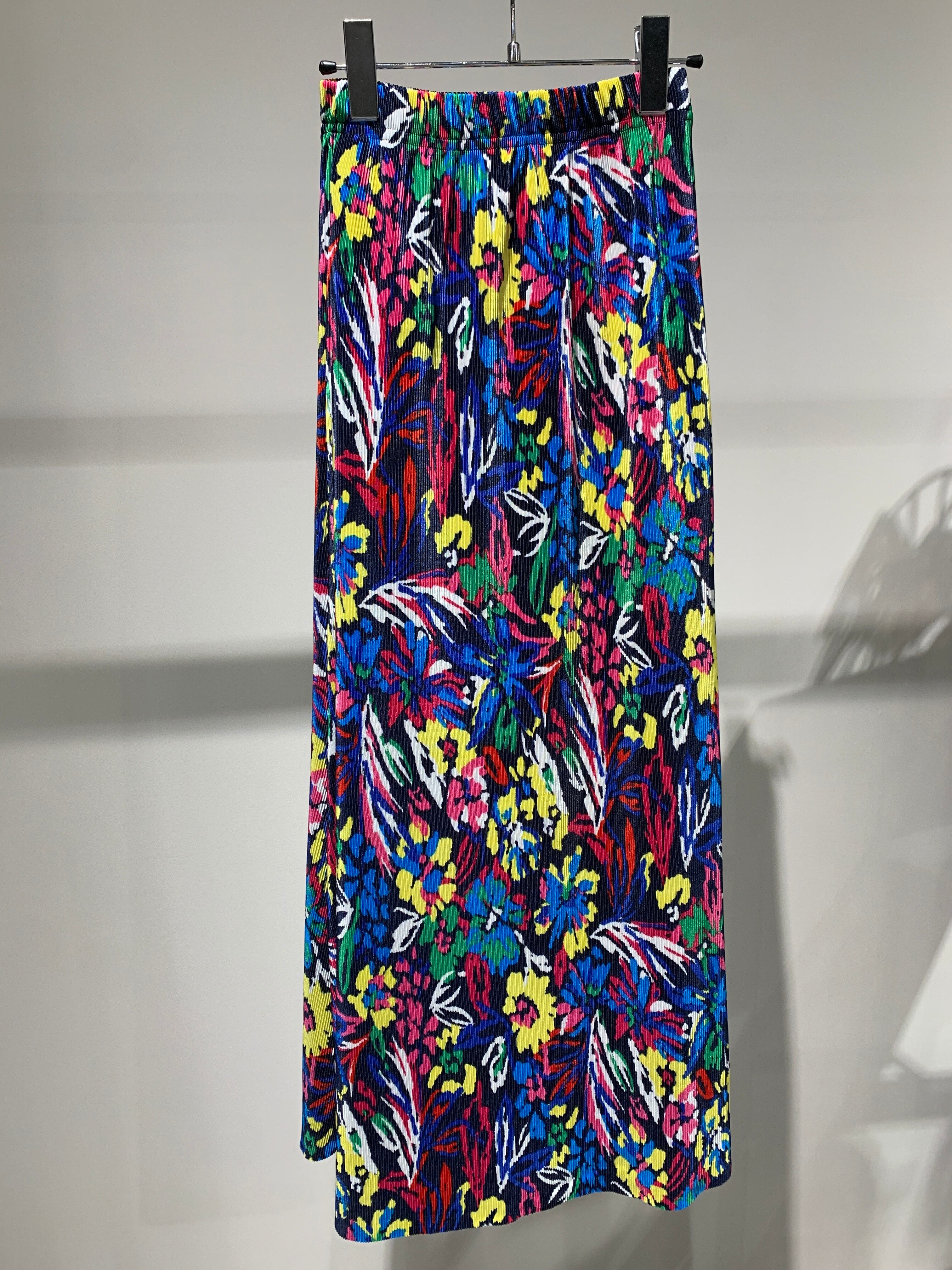 colorful flower skirt